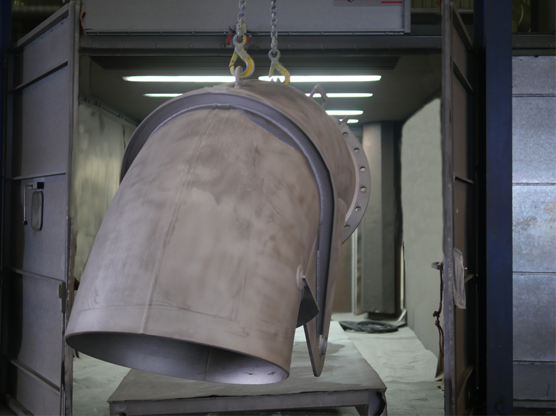 Cabine de microbillage